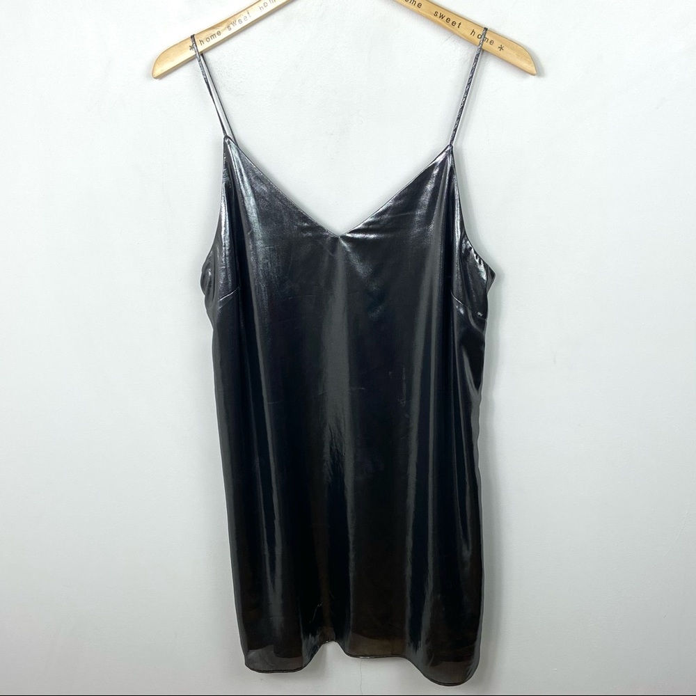 Aritzia Wilfred Free Vivienne Silver Slip Dress M - Picture 8 of 8